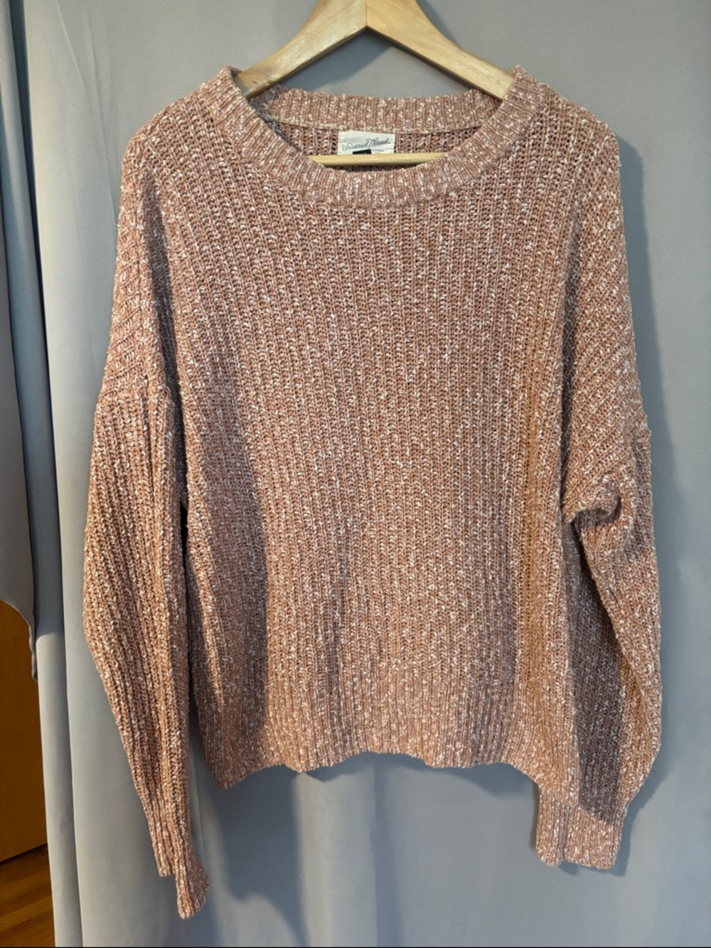 Universal Thread 100% Cotton Tan Rust Crew Neck Sweater- Large